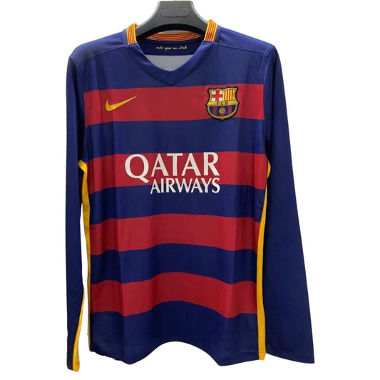 Camiseta Barcelona 2015-2016 Titular Manga Larga