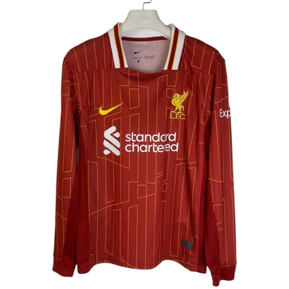 Camiseta Liverpool 2024-2025 Titular Manga Larga