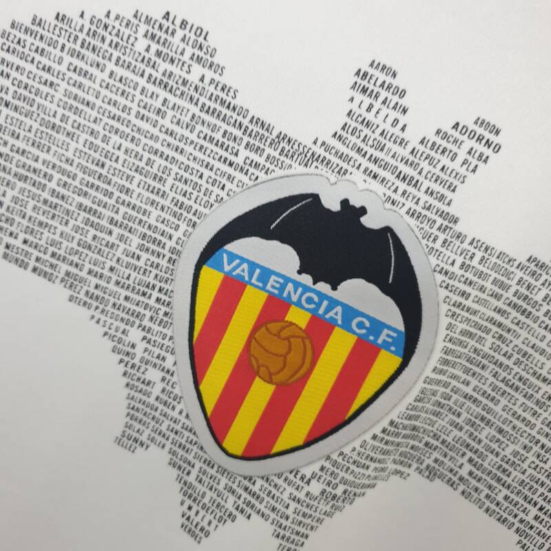 Camiseta Valencia CF 2009-2010 Titular 90ª Aniversario