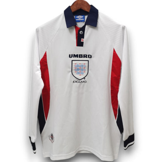 Camiseta Inglaterra 1998 Titular Manga Larga