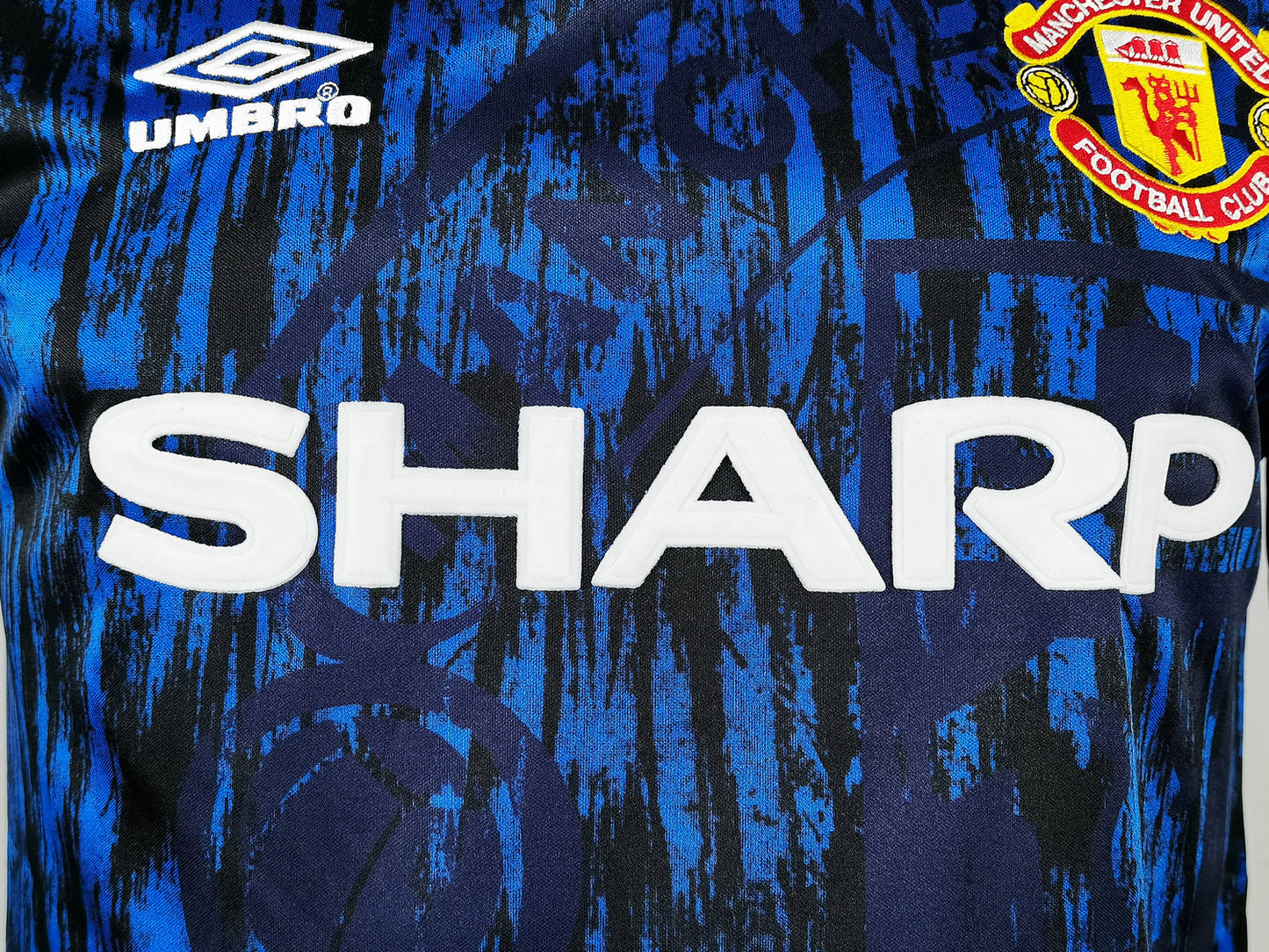 Camiseta Manchester United 1992-1993 Visitante Manga Larga
