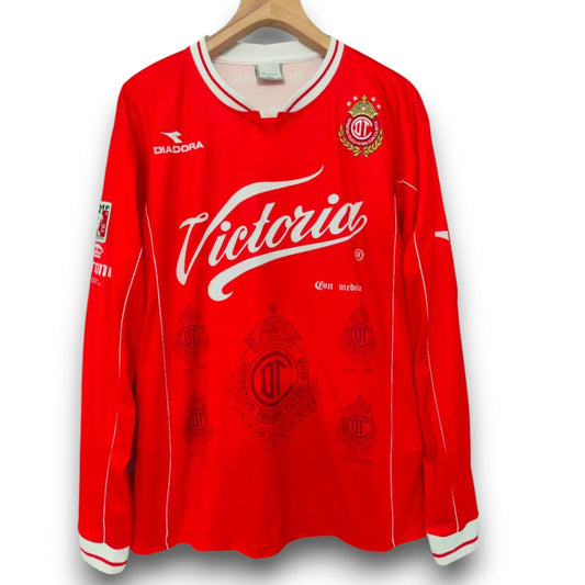 Camiseta Deportivo Toluca 1998-1999 Titular Manga Larga
